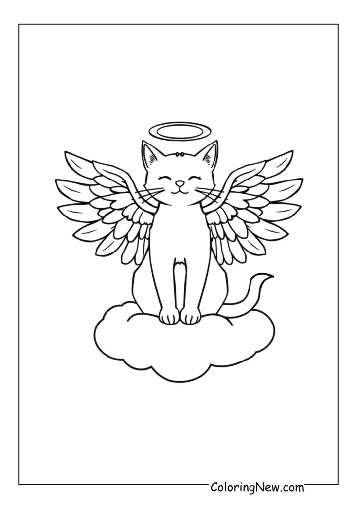 Angel Cat with Wings