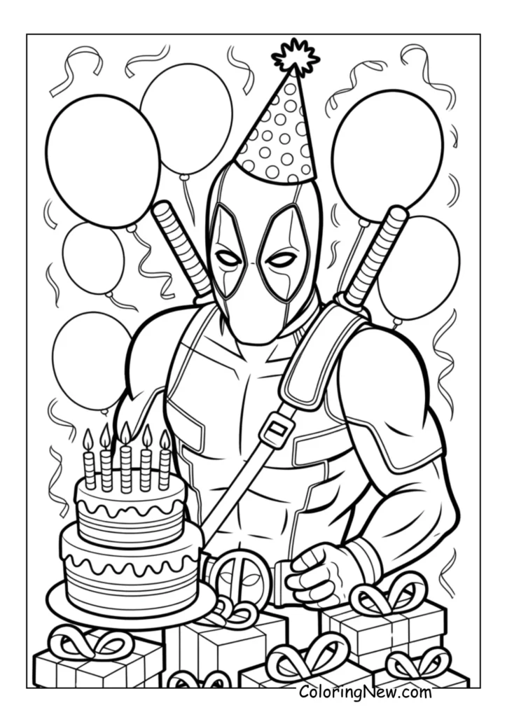 Birthday party Deadpool