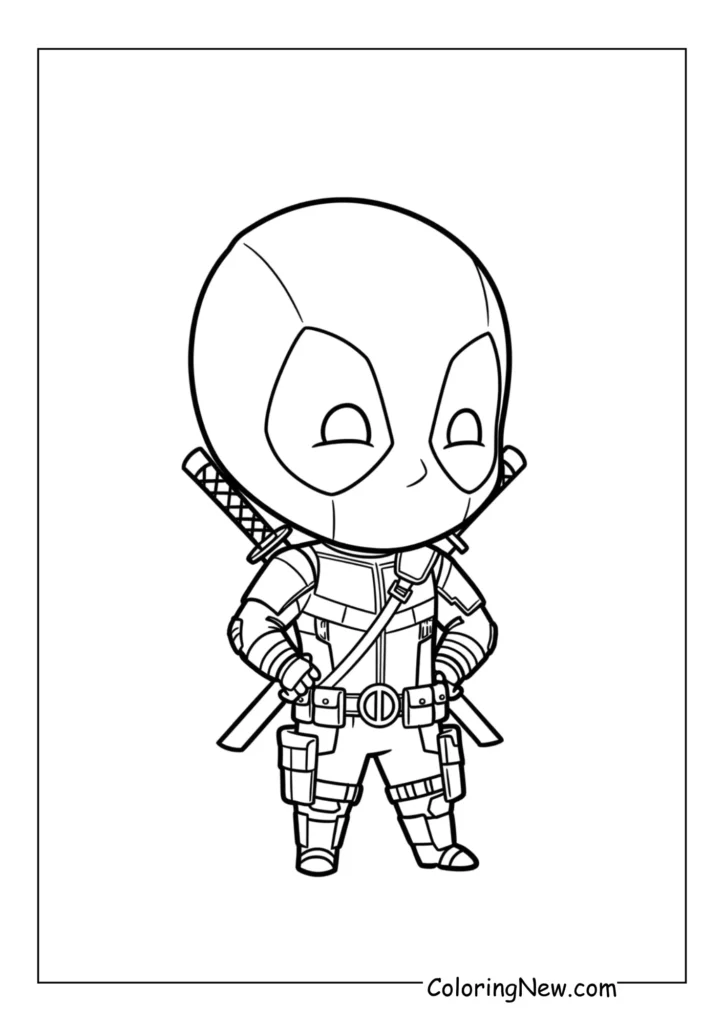 Chibi-style Deadpool