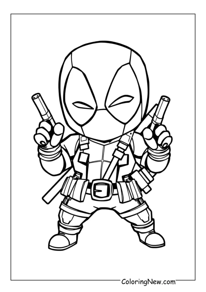 Deadpool loading pistols