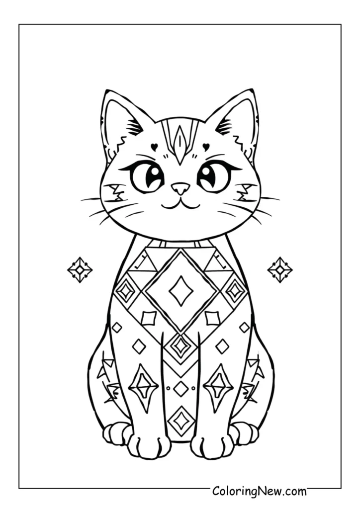 Geometric Design Cat