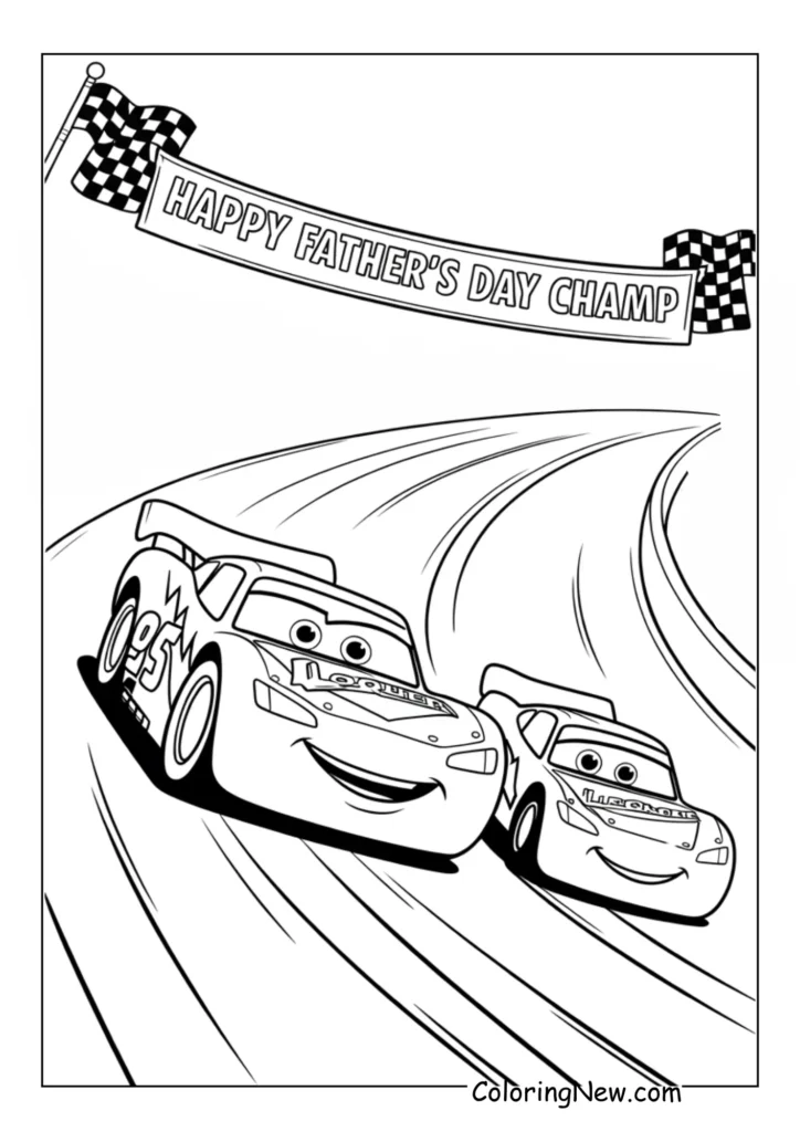 Lightning McQueen & Young Race Car
