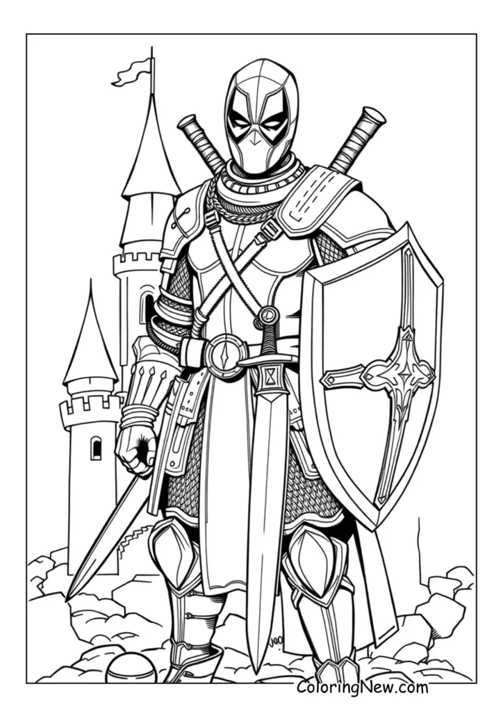 Medieval knight Deadpool