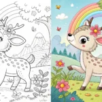 24 Cute Animals Coloring Pages (Free Printables PDF)
