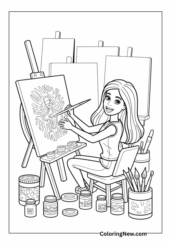 Barbie's Art Studio