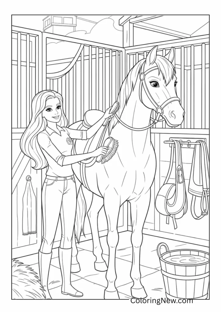 Barbie's Horse Stable