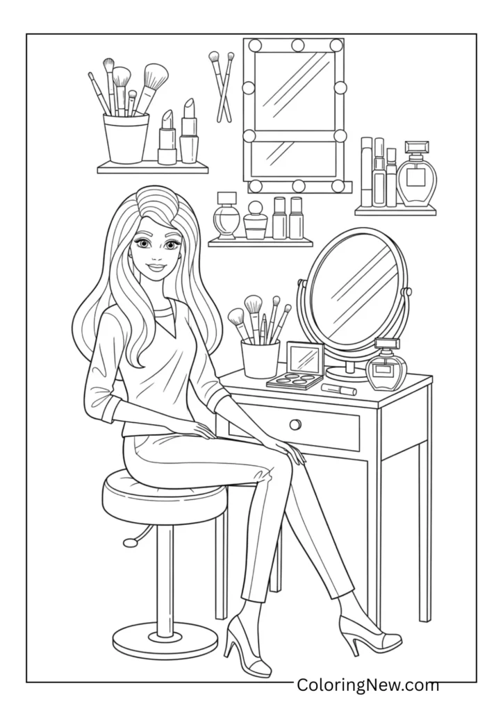 Barbie's Makeup Vanity