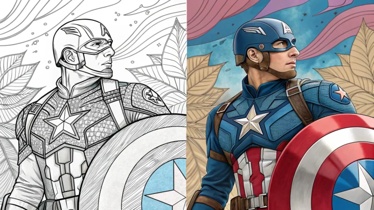 Captain America Coloring Pages