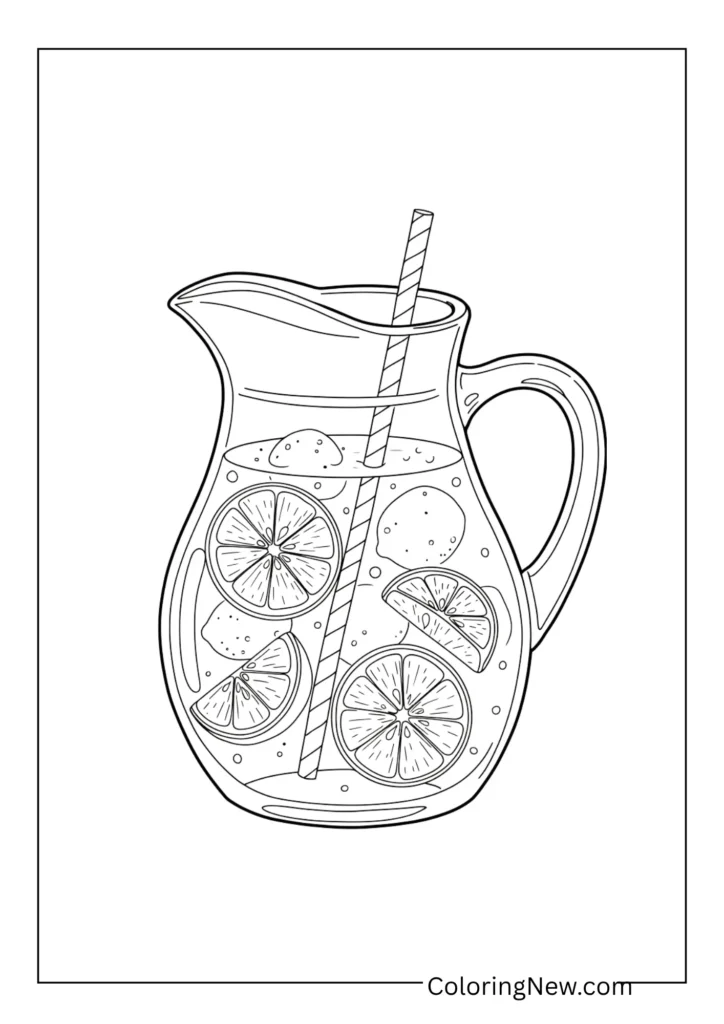 Lemonade pitcher