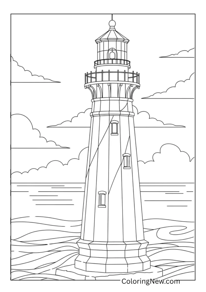 Lighthouse by the sea