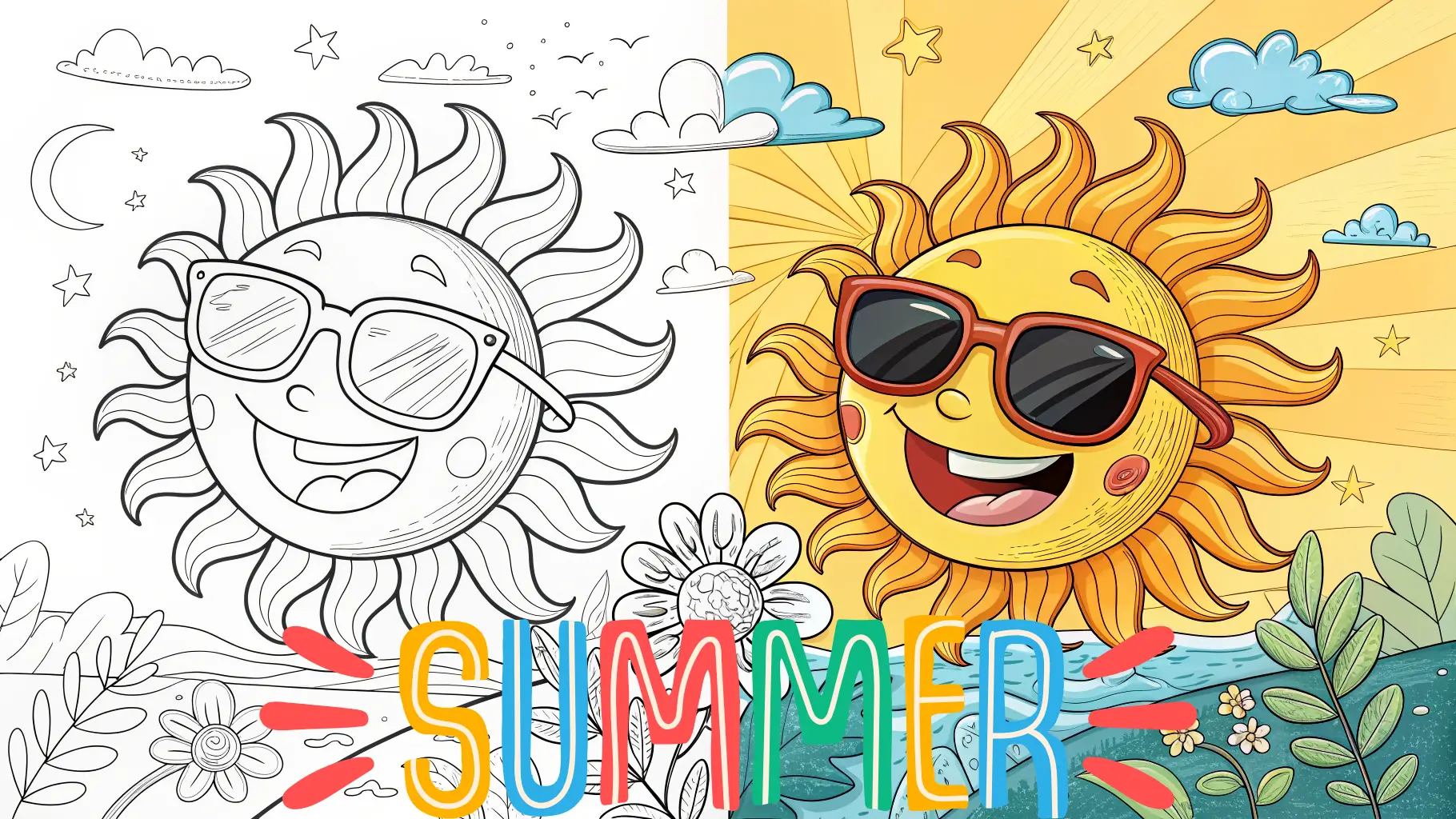 Summer Coloring Pages