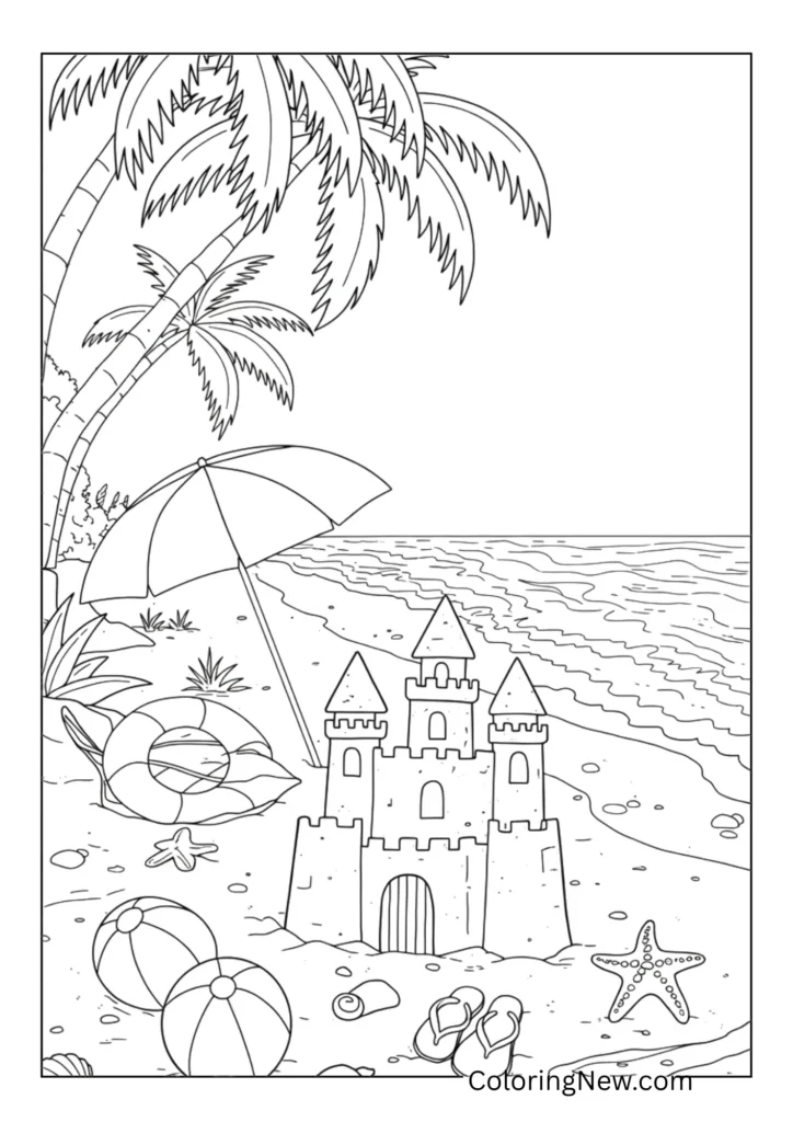 Tropical Beach Scene