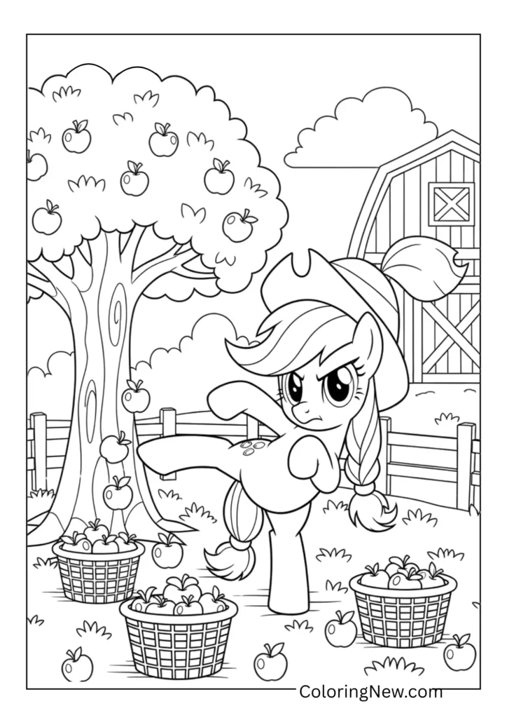 Applejack Apple Picking