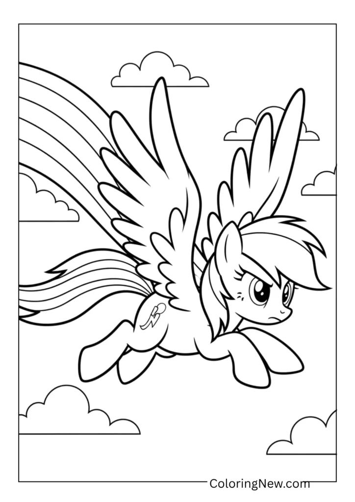 Rainbow Dash Flying