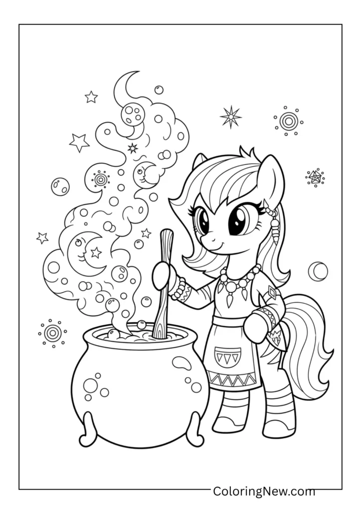 Zecora brewing a potion