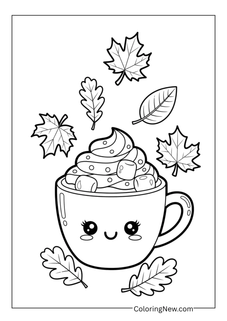 Cute hot chocolate mugs with whipped cream and marshmallows