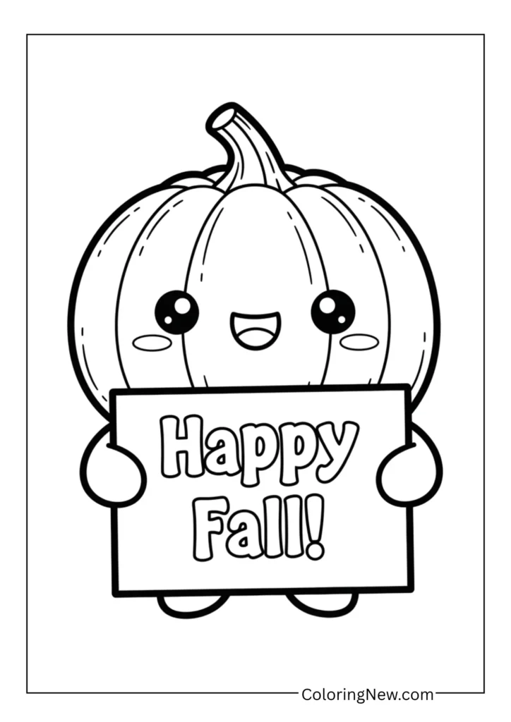 Happy Fall Pumpkin