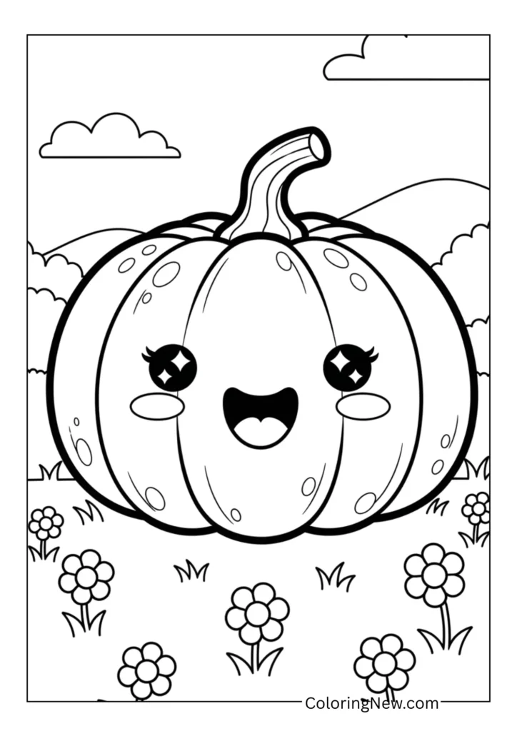 Pumpkin in the Garden