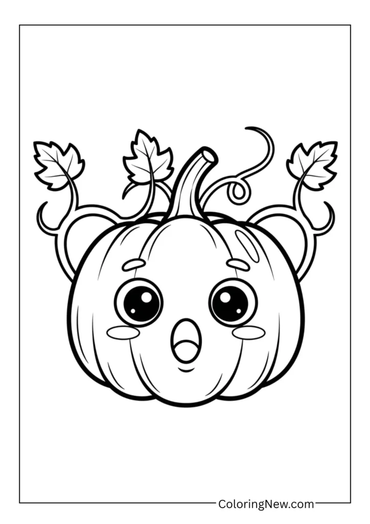 Surprised Pumpkin Face