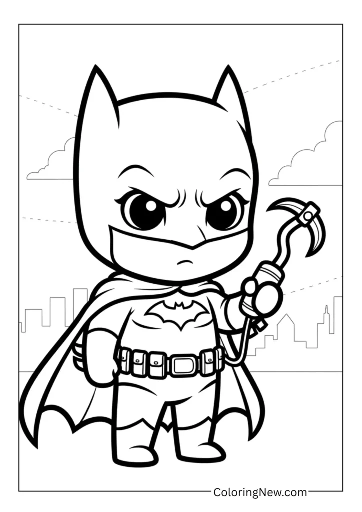 Young Batman with Grappling Hook