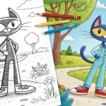 Pete The Cat Coloring Pages