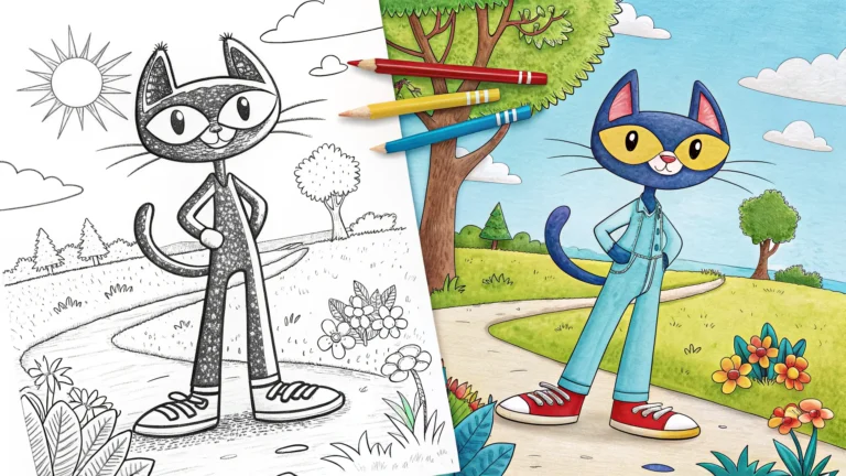 Pete The Cat Coloring Pages